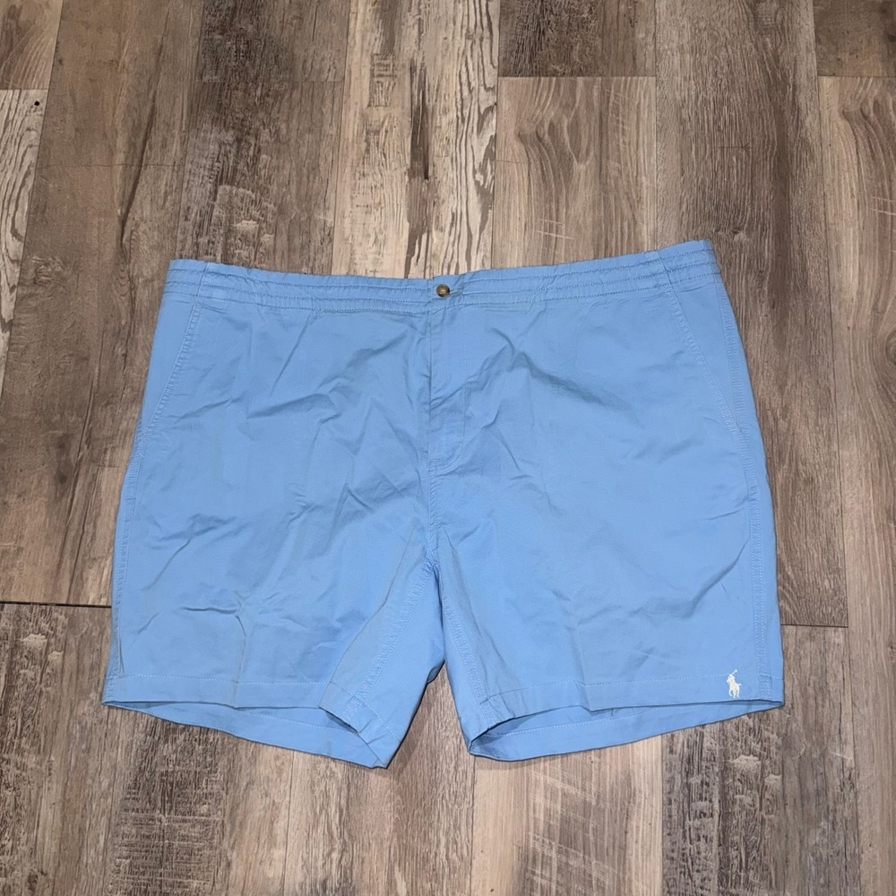Polo Ralph Lauren Shorts Men 2XB Blue Stretch Classic Fit Chino Golf Pony - Picture 2 of 7